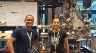 Ana AzÃºa Humara during her research stay at the Institute Solar Fuels at Helmholtz Zentrum Berlin (HZB), 2022.