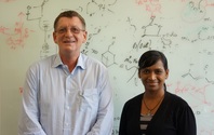 Mita Dasog together wih her supervisor Professor Bernhard Rieger at  TUM Department of Chemistry 