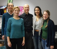 Larissa Marchiori Pacheco with Professor Stefan GÃ¶Ãling-Reisemann and his team during her individual appointment at University of Bremen in October 2015.