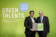 Parliamentary State Secretary Dr Michael Meister and Green Talent Dr Vikram Soni