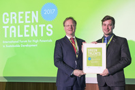 General Director Matthias Graf von Kielmansegg and Green Talent Attila TÃ³th