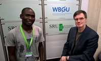 Abubakari Ahmed meets Prof Dr Wolfgang Lucht from PIK as one of his chosen experts during his indiviual appointment on 24th October 2016, Berlin.