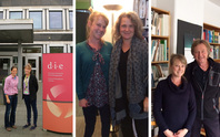 Megan Lukas meets Dr Babette Never at the German Development Institute (DIE), Prof. Martina Neuburger and Prof. JÃ¼rgen OssenbrÃ¼gge at the Institute of Geography at the University of Hamburg during her individual appointments, October 2017.