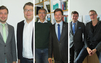 Attila TÃ³th with Prof Mark Michaeli at TUM Munich, Prof Stephan Pauleit at TUM School of Life Sciences Weihenstephan in Freising and Prof Frank Lohrberg at RWTH Aachen during his indiviual appointments in October 2017.