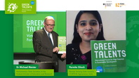 Parliamentary State Secretary Dr Michael Meister and Green Talent Parmita Ghosh