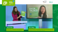 Verena Knies (Federal Ministry of Education and Research) and Green Talent Dr Lin Meng