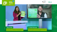 Verena Knies (Federal Ministry of Education and Research) and Green Talent Dr Vishal Shrivastav